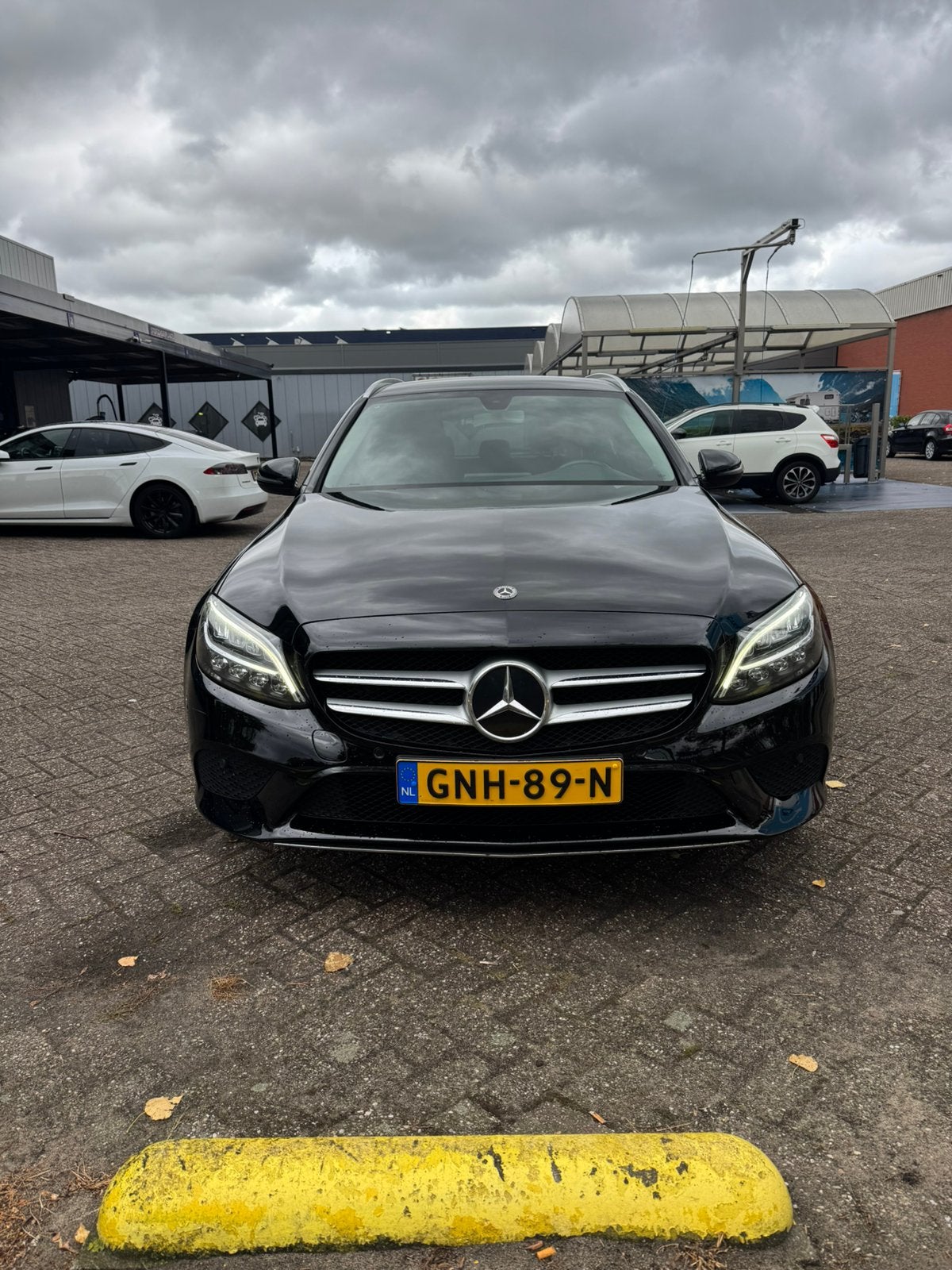 Mercedes Benz C300DE, Auto's, Mercedes-Benz, Automaat, Achterwielaandrijving, Leder en Stof, Zwart