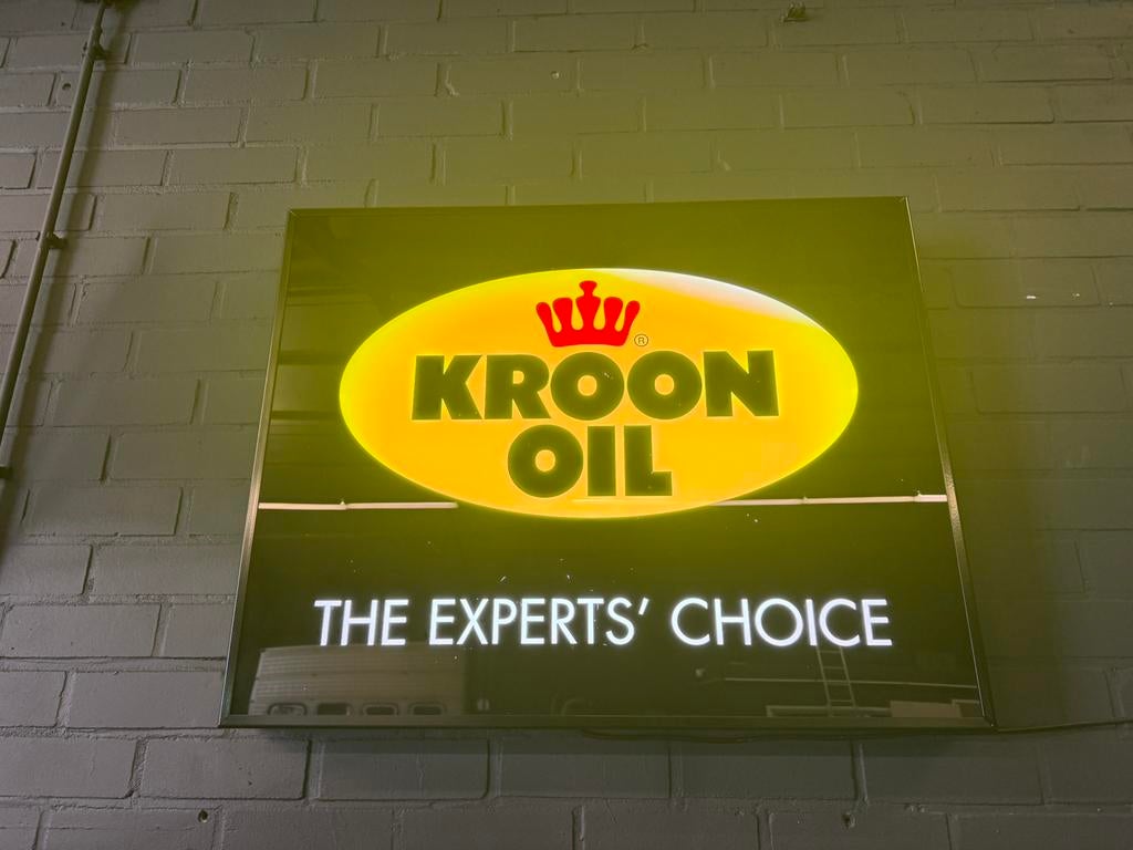 Kroonoil lichtbak (origineel), Ophalen, Zo goed als nieuw, Lamp met armatuur