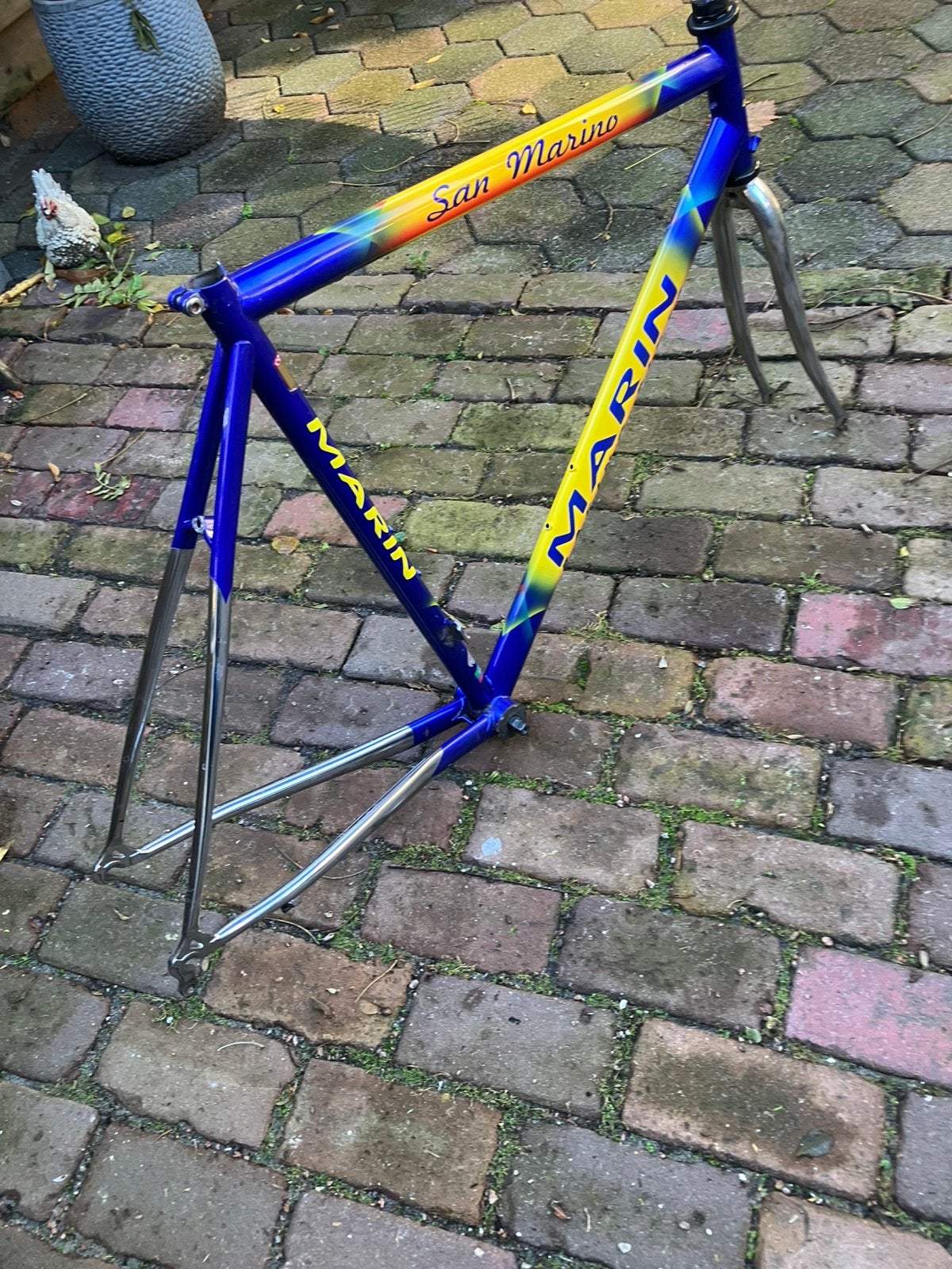 Klassiek stalen raceframe 57cm, Ophalen, Frame, Gebruikt, Staal