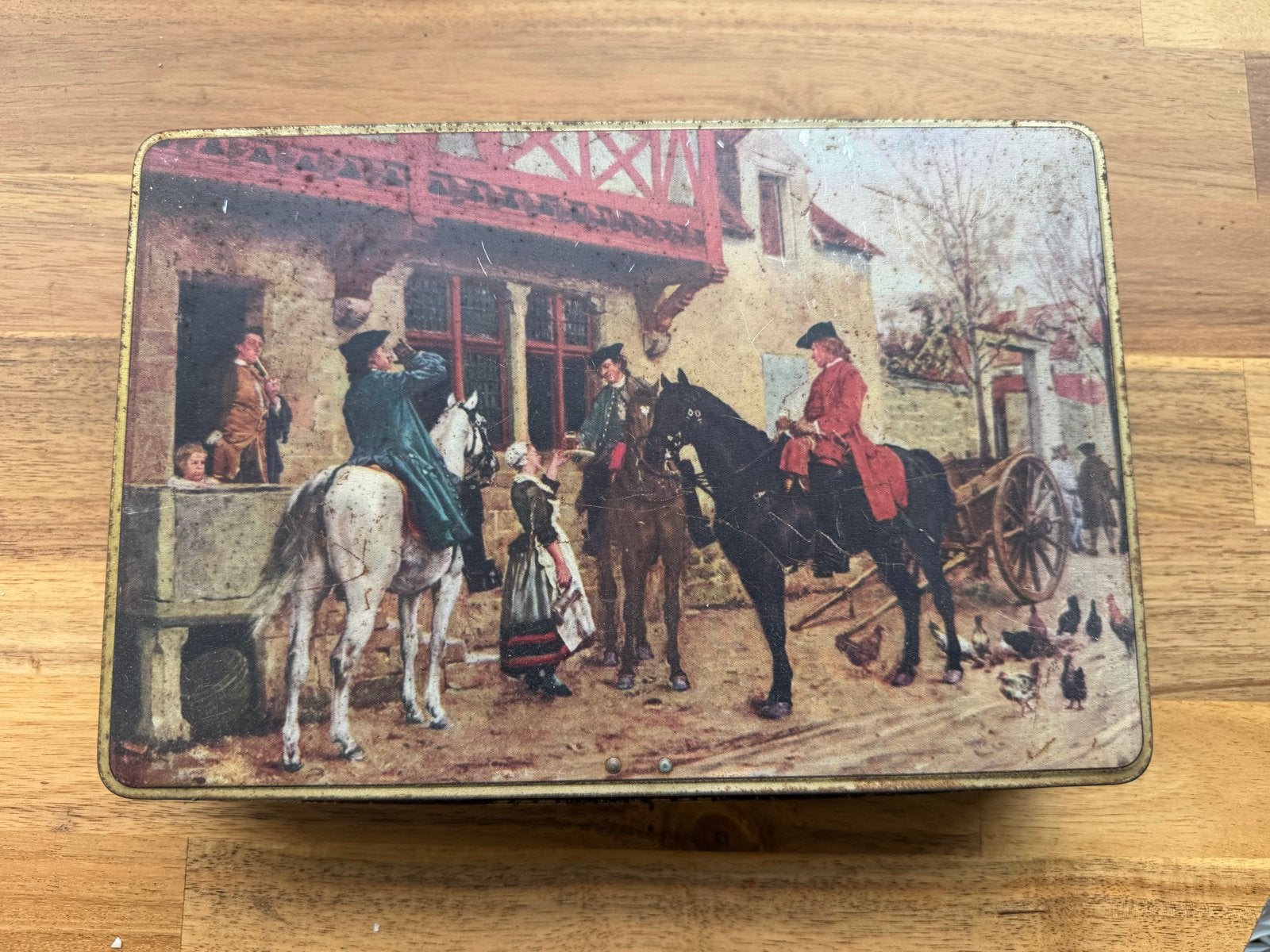 Vintage Jacques Chocolade Blik Meissonier Jaren '60/'70, Verzamelen, Blikken, Ophalen of Verzenden, Gebruikt, Overige, Overige merken