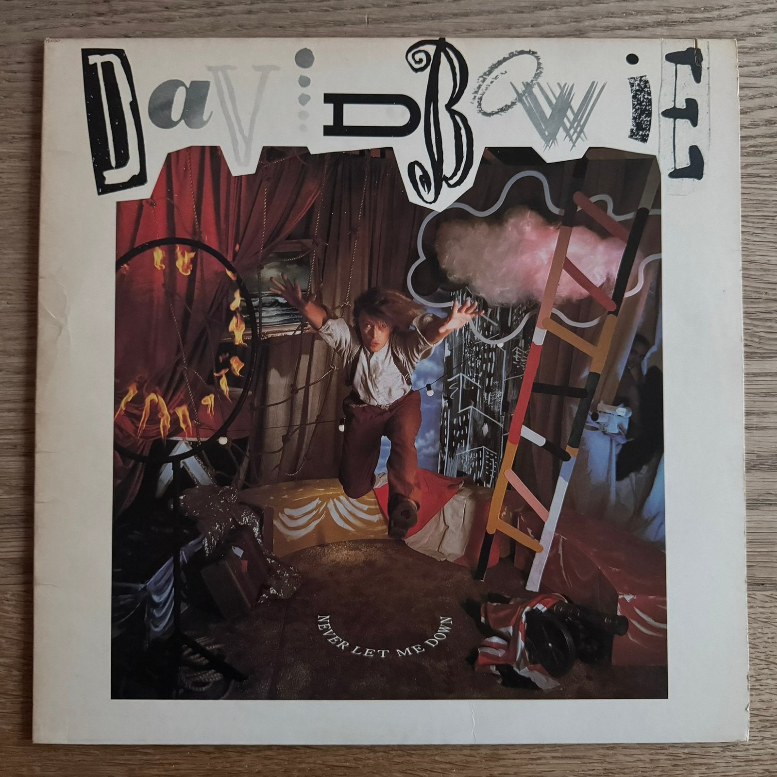David Bowie Never Let Me Down LP Vinyl 1987 USA Pop Rock, Cd's en Dvd's, LP, Gebruikt, Ophalen of Verzenden, 12 inch