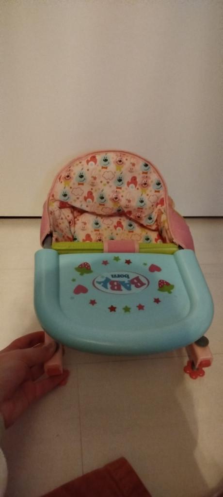 Baby born eetstoel, Kinderen en Baby's, Speelgoed | Poppen, Ophalen of Verzenden, Zo goed als nieuw, Babypop