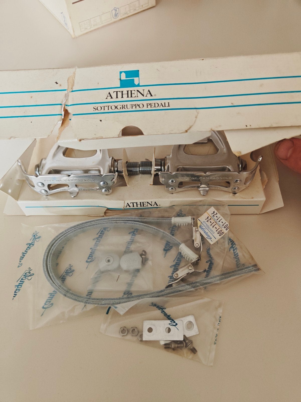 Campagnolo Athena Pedalen met riempjes, Crankstel of Pedalen, Campagnolo, Nieuw, Ophalen of Verzenden