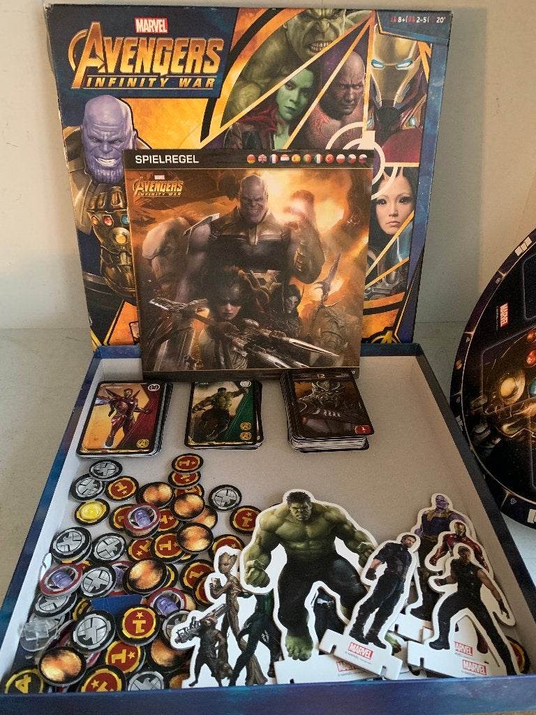 Marvel Avengers Infinity War Bordspel - Marvel das Spiel, Ophalen of Verzenden, Zo goed als nieuw, Marvel