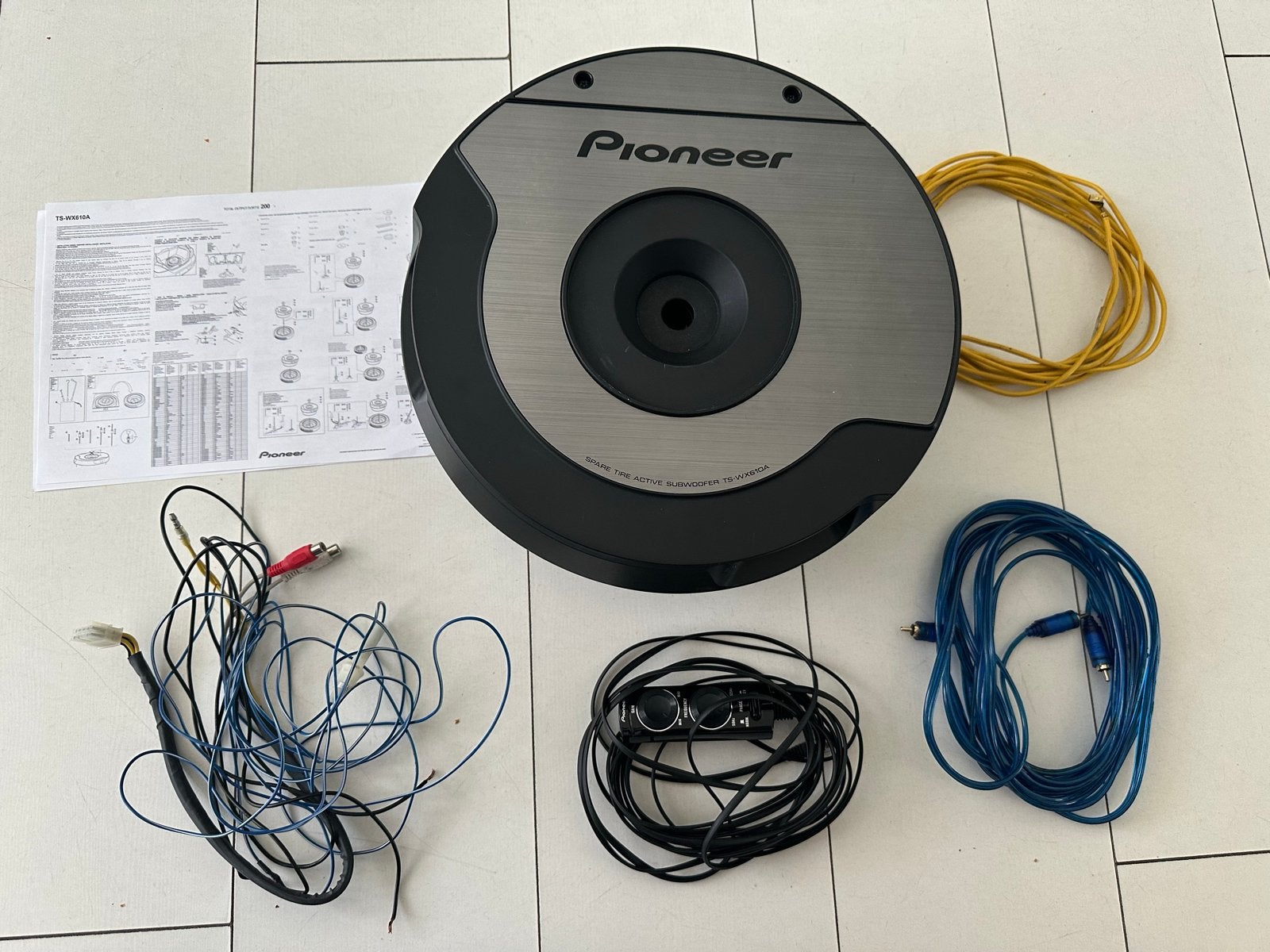Pioneer TS-WX610A Subwoofer voor reservewiel, Auto diversen, Autospeakers, Ophalen of Verzenden, Zo goed als nieuw