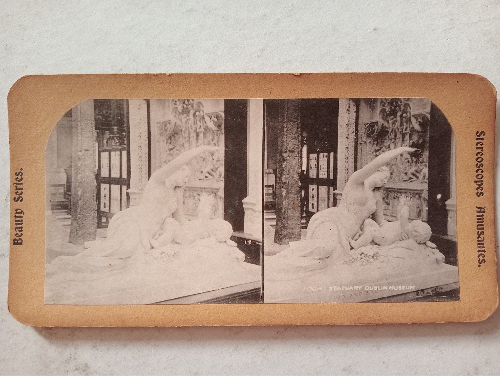 Stereofoto Dublin Museum, Ophalen of Verzenden, Voor 1940, Gebruikt, Overige onderwerpen