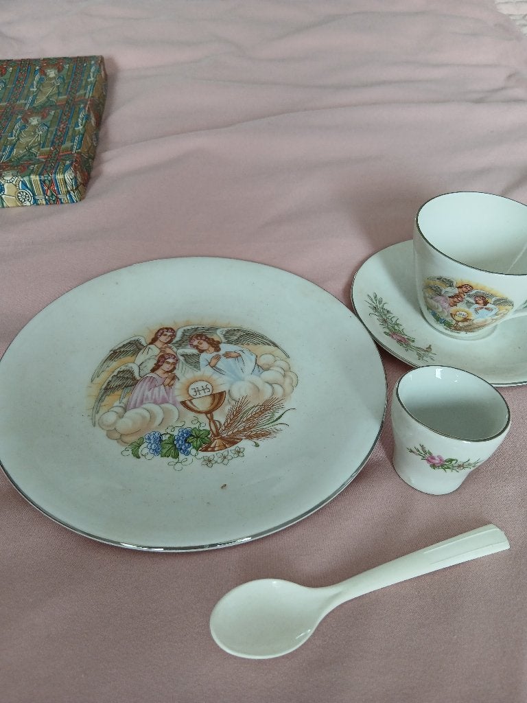 Communie servies 70 jaar oud, Antiek en Kunst, Ophalen of Verzenden
