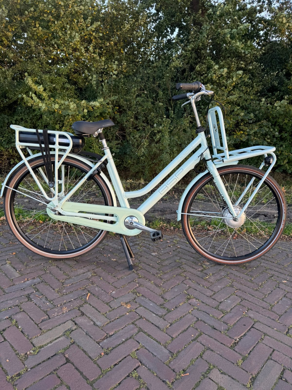BSP metropolis Elektrische Fiets Dames fiets Sterke Accu, Zo goed als nieuw, 51 tot 55 cm, 50 km per accu of meer, Ophalen