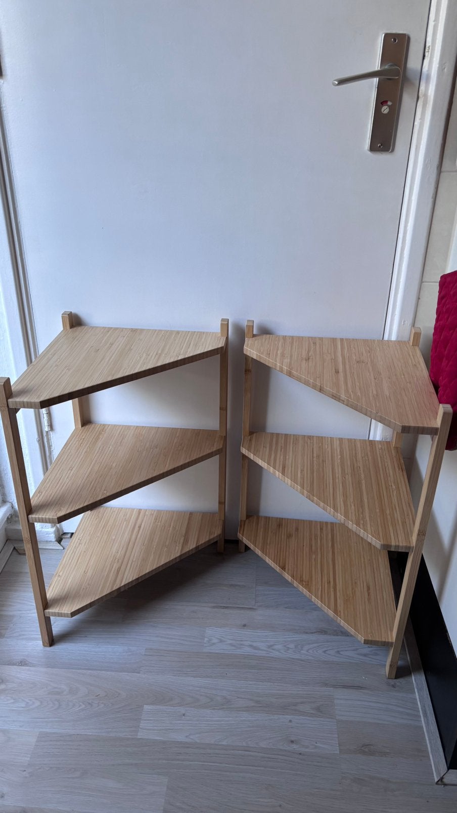 Ikea kastje, wastafel-/hoekrek bamboe Rågrund, Huis en Inrichting, Ophalen, Zo goed als nieuw