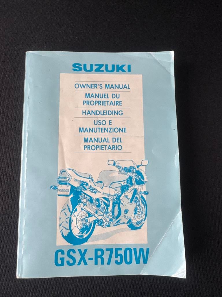 Suzuki GSX-R750W Handleiding 1993 - Owners Manual, Ophalen of Verzenden, Suzuki