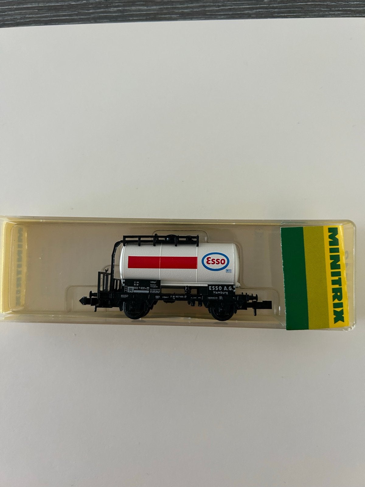 Minitrix 13542 N spoor Esso ketelwagon, Gelijkstroom, Trix, Wagon, Ophalen of Verzenden