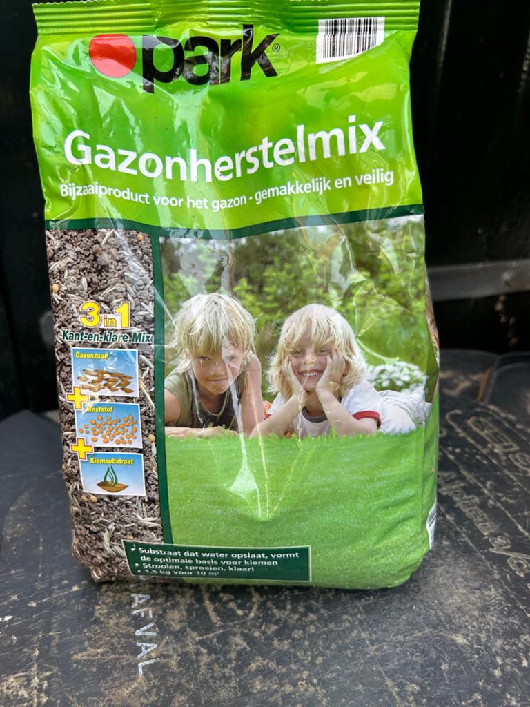 Nieuwe zak gazon herstel mix van Central Park 1,5 kilo, Ophalen of Verzenden, Nieuw, 10 tot 20 m², Gras
