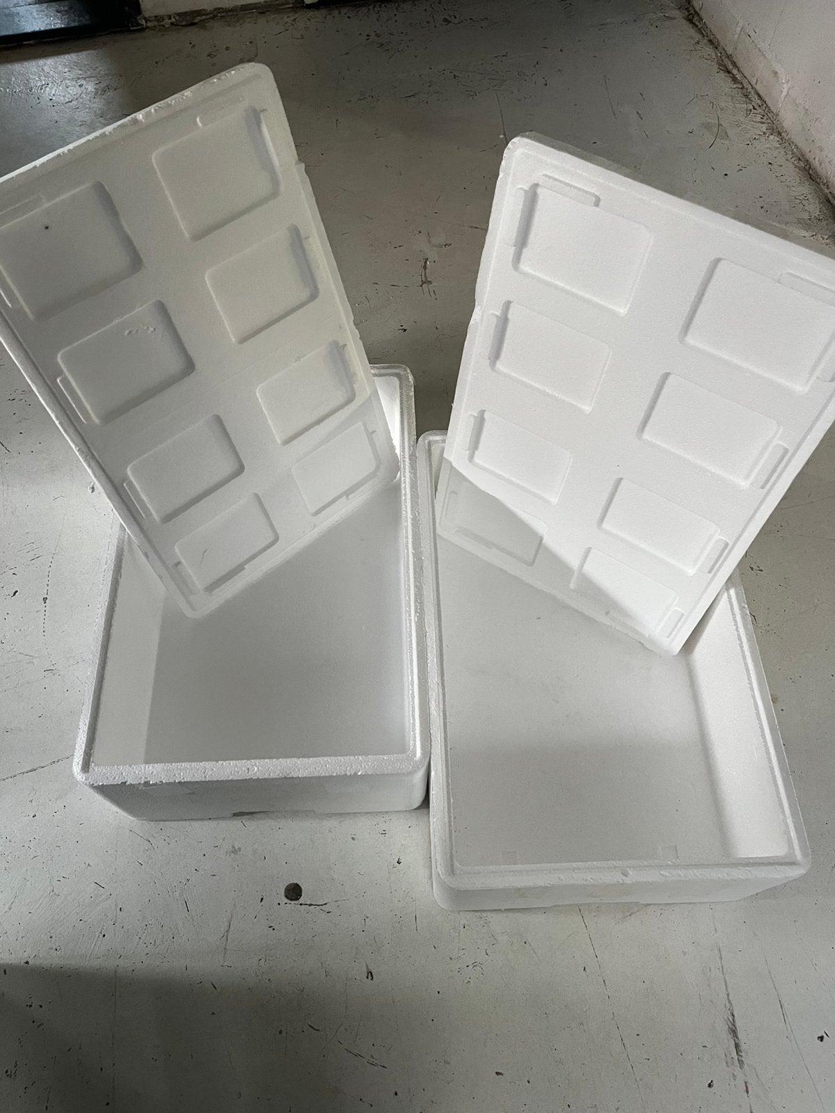 Piepschuime boxen 2 stuks, Ophalen, Doos, Minder dan 35 cm