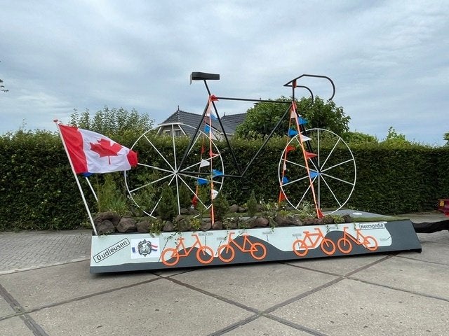 Grote fiets voor optochtwagen, buurtfeest, themafeesten, Ophalen, Gebruikt, Feestartikel, Overige