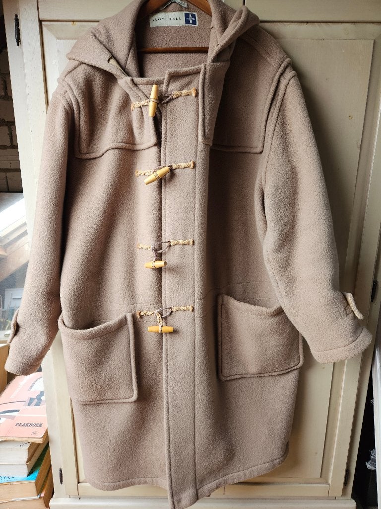 beige jas, Gloverall, maat xl, Verzenden, Beige, Maat 46/48 (XL) of groter, Zo goed als nieuw