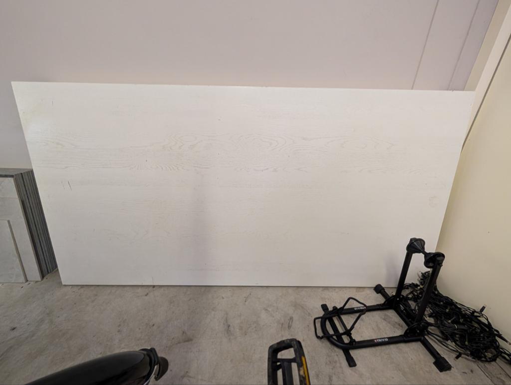 (Tuin) tafel, wit, 200x100 cm, Ophalen, Gebruikt, 100 tot 150 cm, Vijf personen of meer