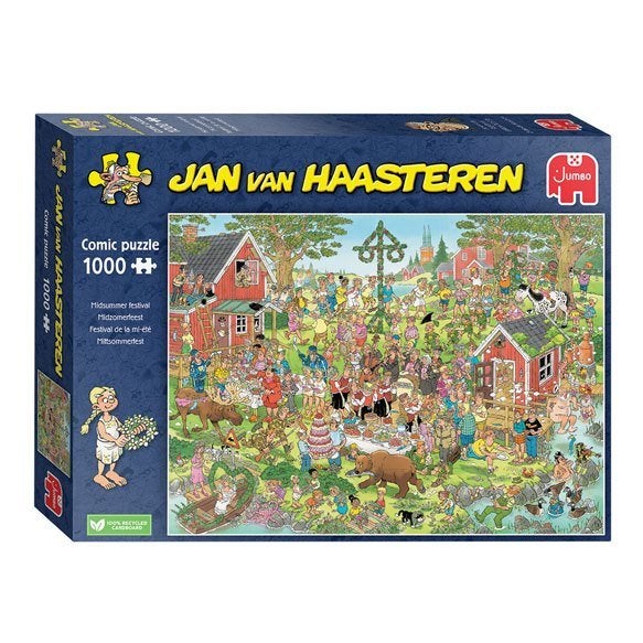 Jan van Haasteren Midzomerfestival 1000 stukjes puzzel, Ophalen of Verzenden, 500 t/m 1500 stukjes, Nieuw, Legpuzzel