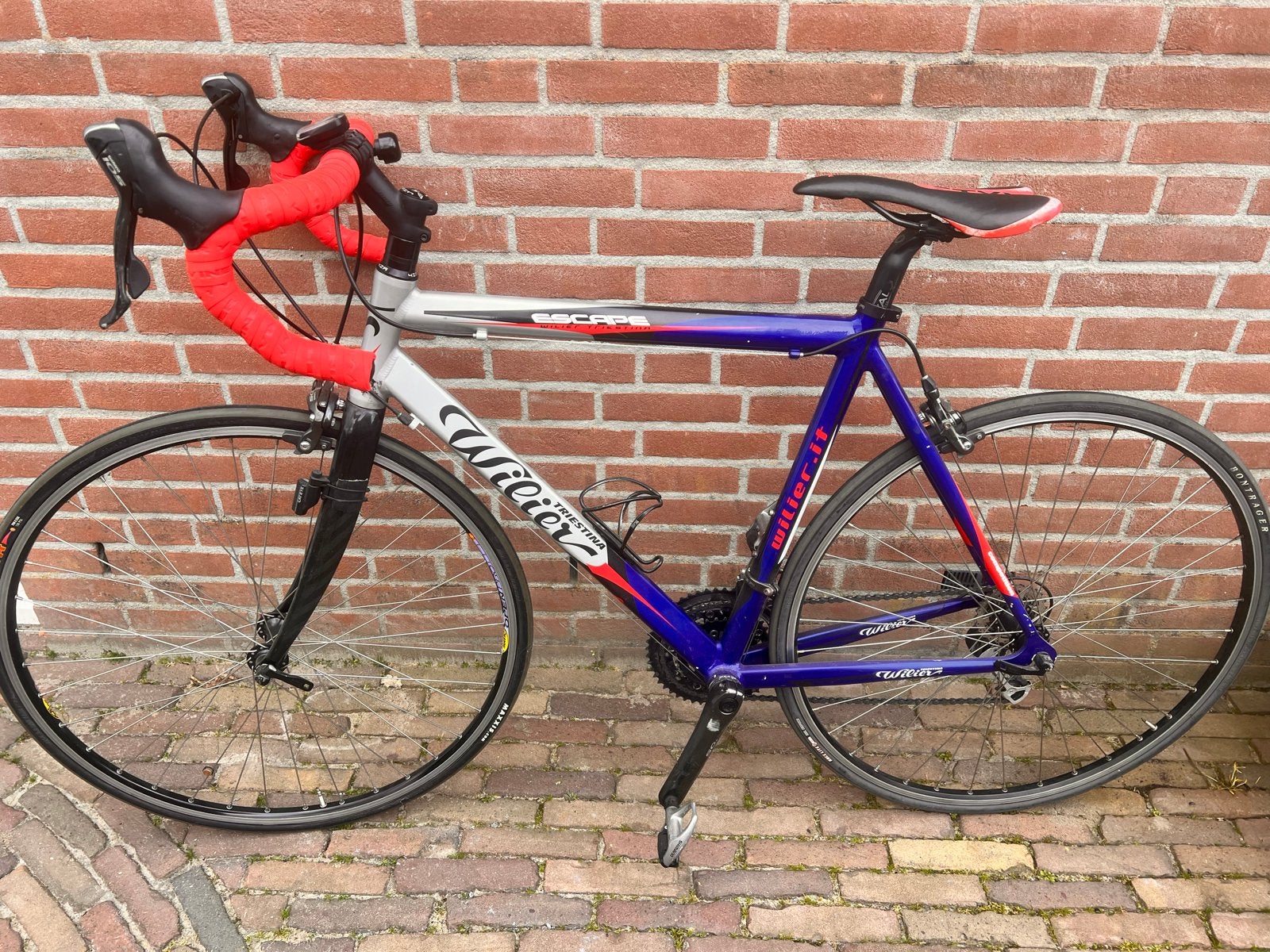 Wilier Escape racefiets - Blauw/Zilver - Goede staat, Gebruikt, 15 tot 20 versnellingen, 53 tot 57 cm, Ophalen