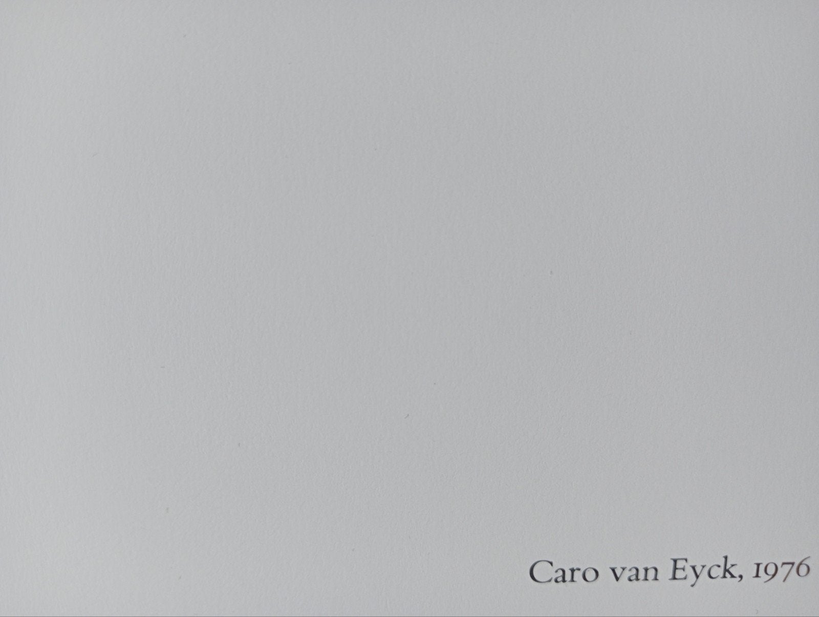 Sierk Schröder offset prent Portret Caro van Eyck, Ophalen of Verzenden, 1980 tot heden, Gebruikt, Overige onderwerpen