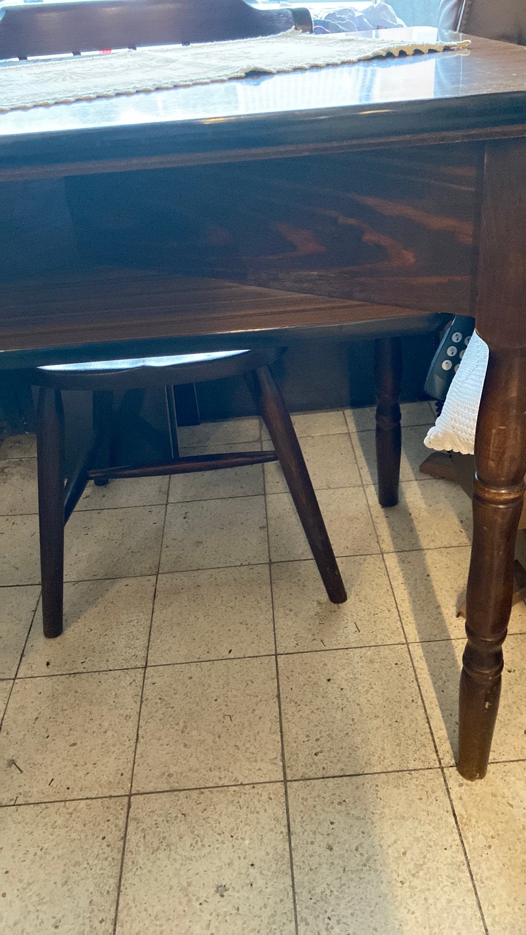 Mancave oude cafe tafel (toep), Ophalen, Gebruikt