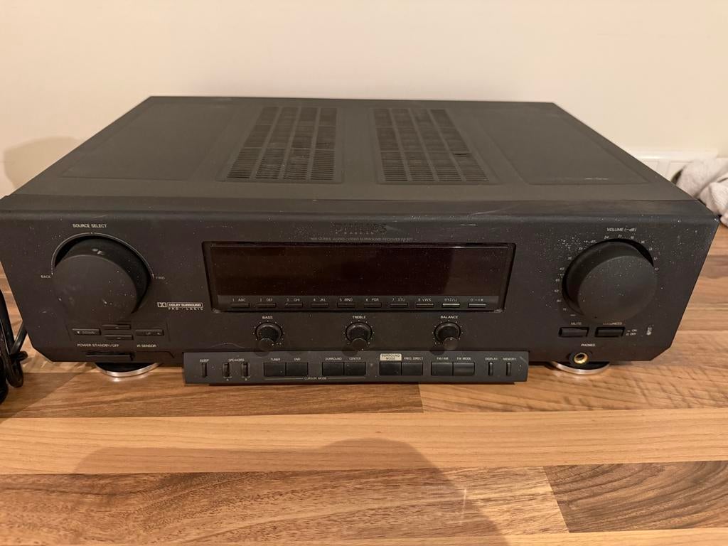 Philips Versterker - Vintage Audio Receiver, Overige merken, Gebruikt, Ophalen of Verzenden, 120 watt of meer