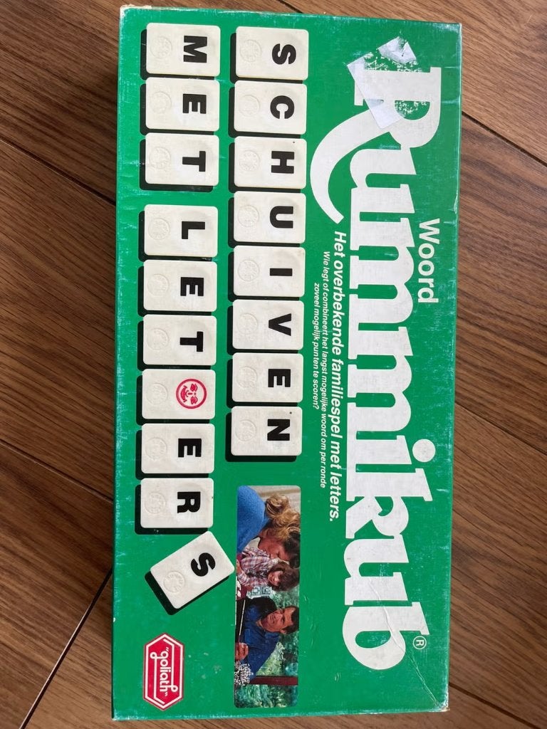 Woord Rummikub – Goliath – Compleet Vintage Familiespel, Drie of vier spelers, Ophalen of Verzenden, Gebruikt