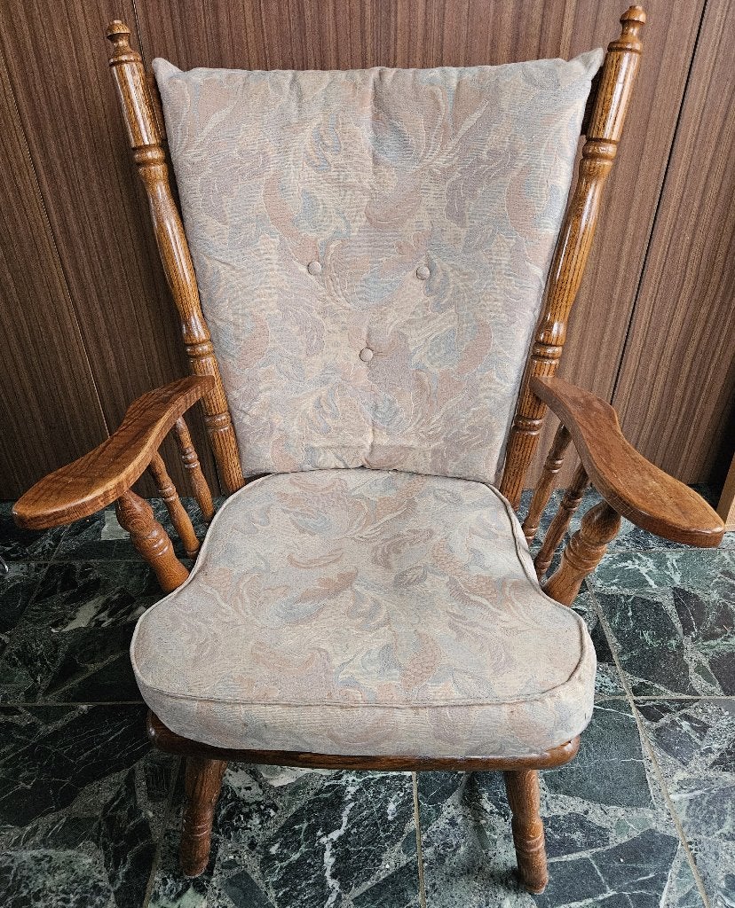 Vintage houten spijlen fauteuil, Ophalen
