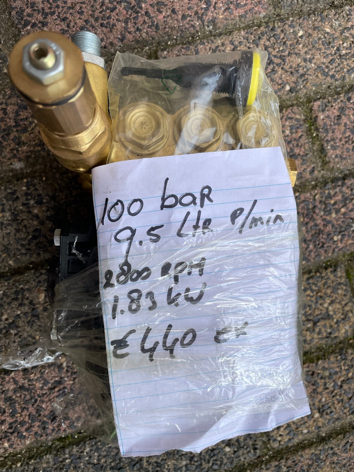 Interpump Hogedrukreiniger  100 bar, 9.5 L/min, Tuin en Terras, Hogedrukreinigers, Ophalen