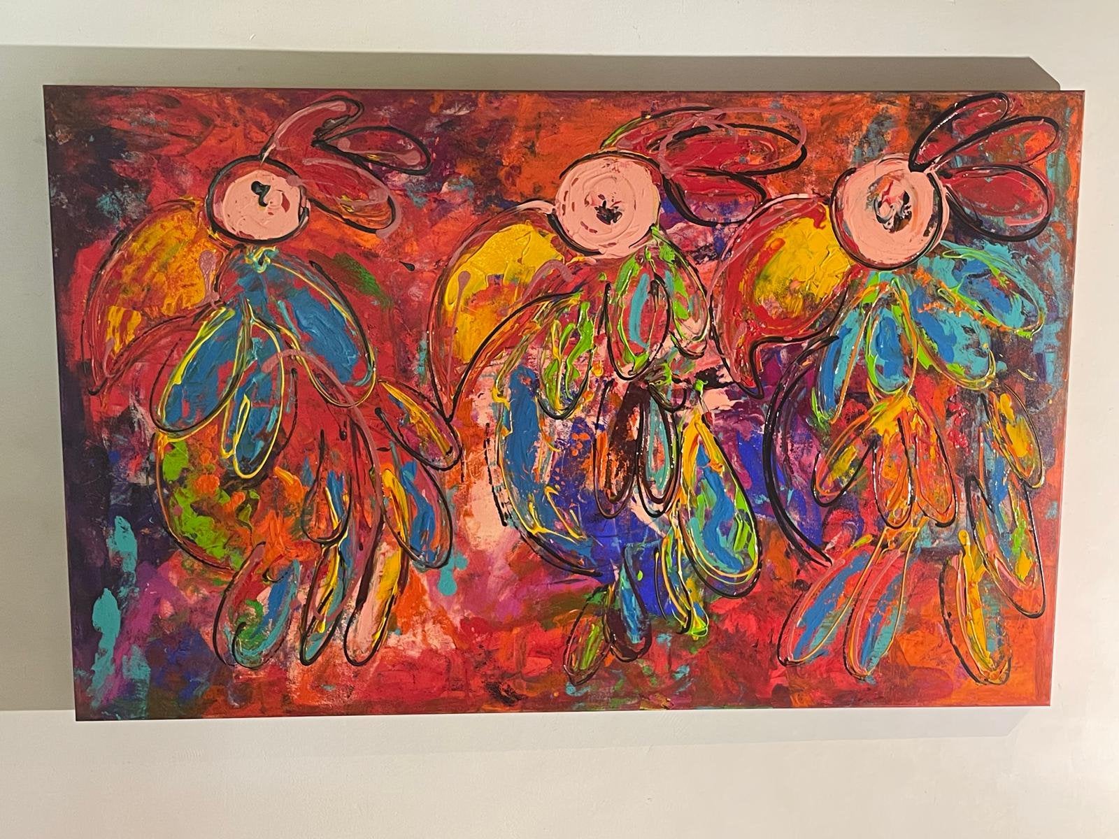 Modern schilderij 100x160 van  carin, Antiek en Kunst, Kunst | Schilderijen | Abstract, Ophalen
