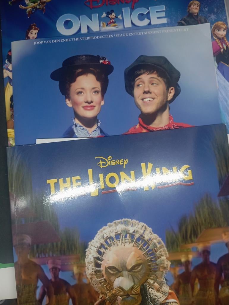 3 Musical Souvenir Boeken: The Lion King, Mary Poppins, Disn, Ophalen of Verzenden, Zo goed als nieuw, Ballet of Musical