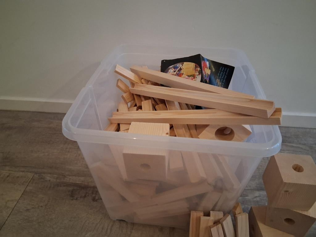 BBlocks Knikkerbaan Startset met 200 bouwplankjes, Kinderen en Baby's, Ophalen