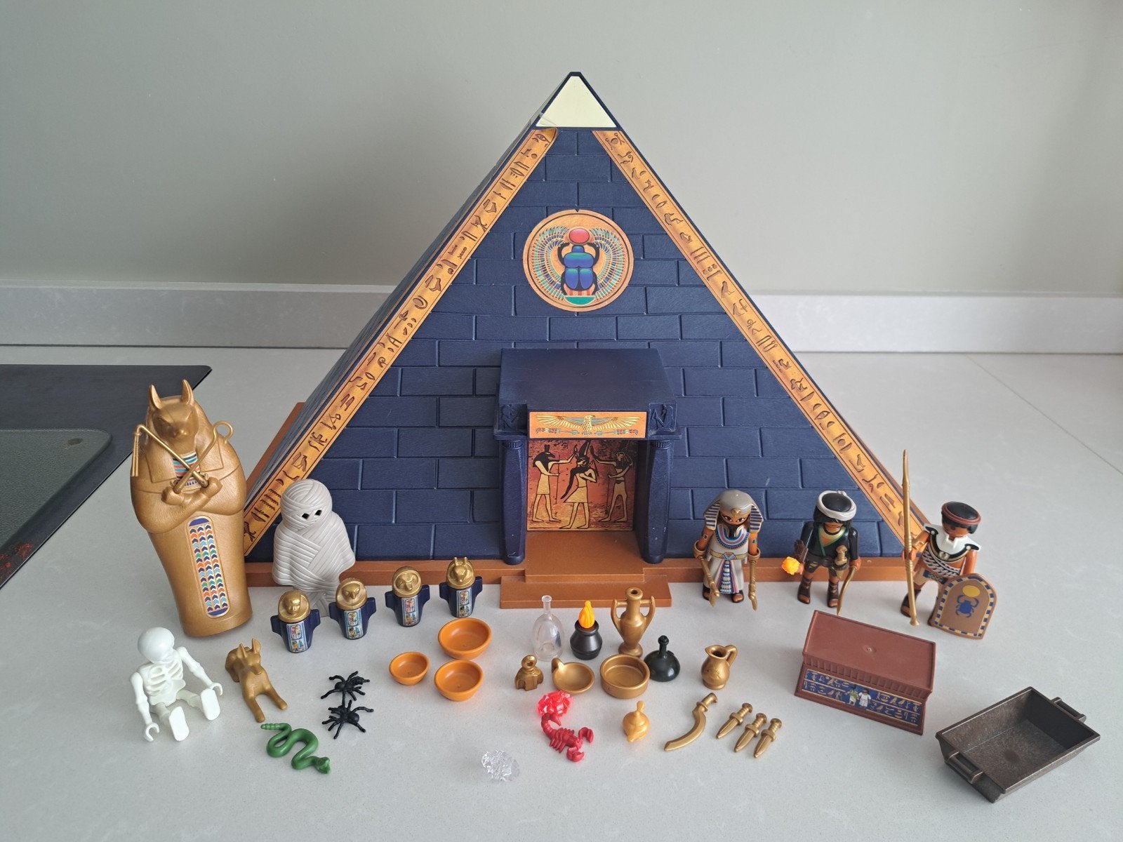 Playmobil 5386 Piramide van de Farao - Compleet en Z.G.A.N., Gebouw, Complete set, Zo goed als nieuw, Historisch