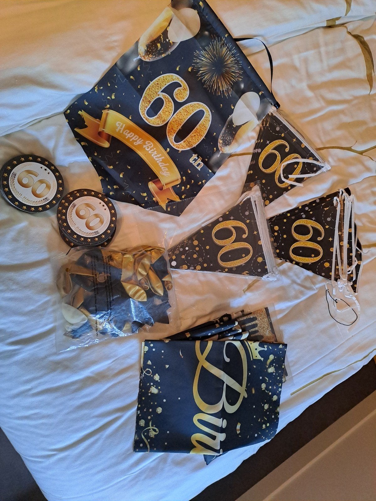 versiering 60 jaar, Ophalen, Versiering, Verjaardag