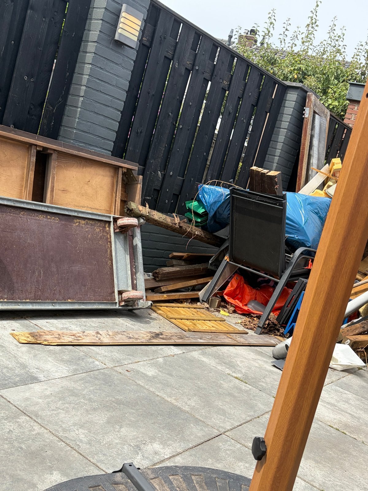 Diverse sloop en tuinhout, Tuin en Terras, Schuttingen, Ophalen of Verzenden, 3 tot 6 meter, Hout, 1 tot 2 meter