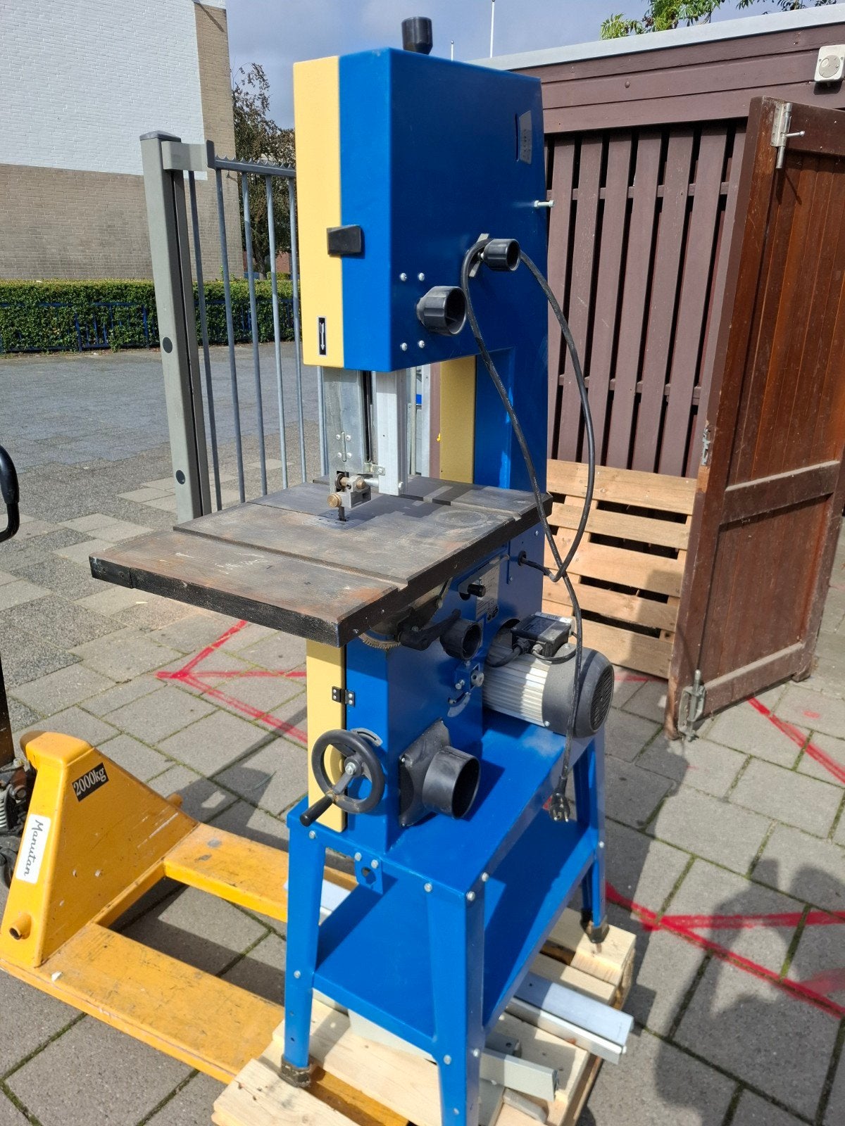 Scheppach Basato 3 lintzaag met reservezagen, Ophalen of Verzenden, Zo goed als nieuw, Lintzaag, Minder dan 600 watt