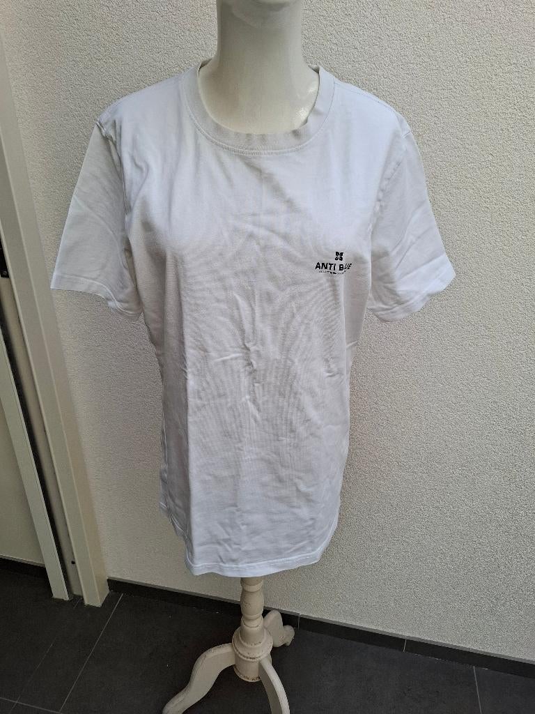T-SHIRT, ANTI BLUE, MAAT S, Ophalen of Verzenden, Gedragen, Blauw