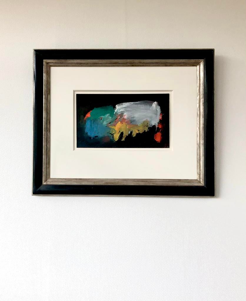 Eugene Brands, prachtige gouache in chique lijst, Ophalen