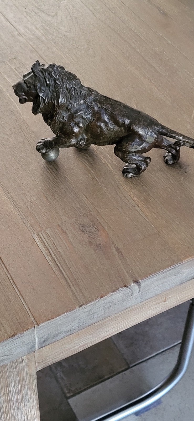 " bronzen" leeuw, Antiek en Kunst, Ophalen of Verzenden