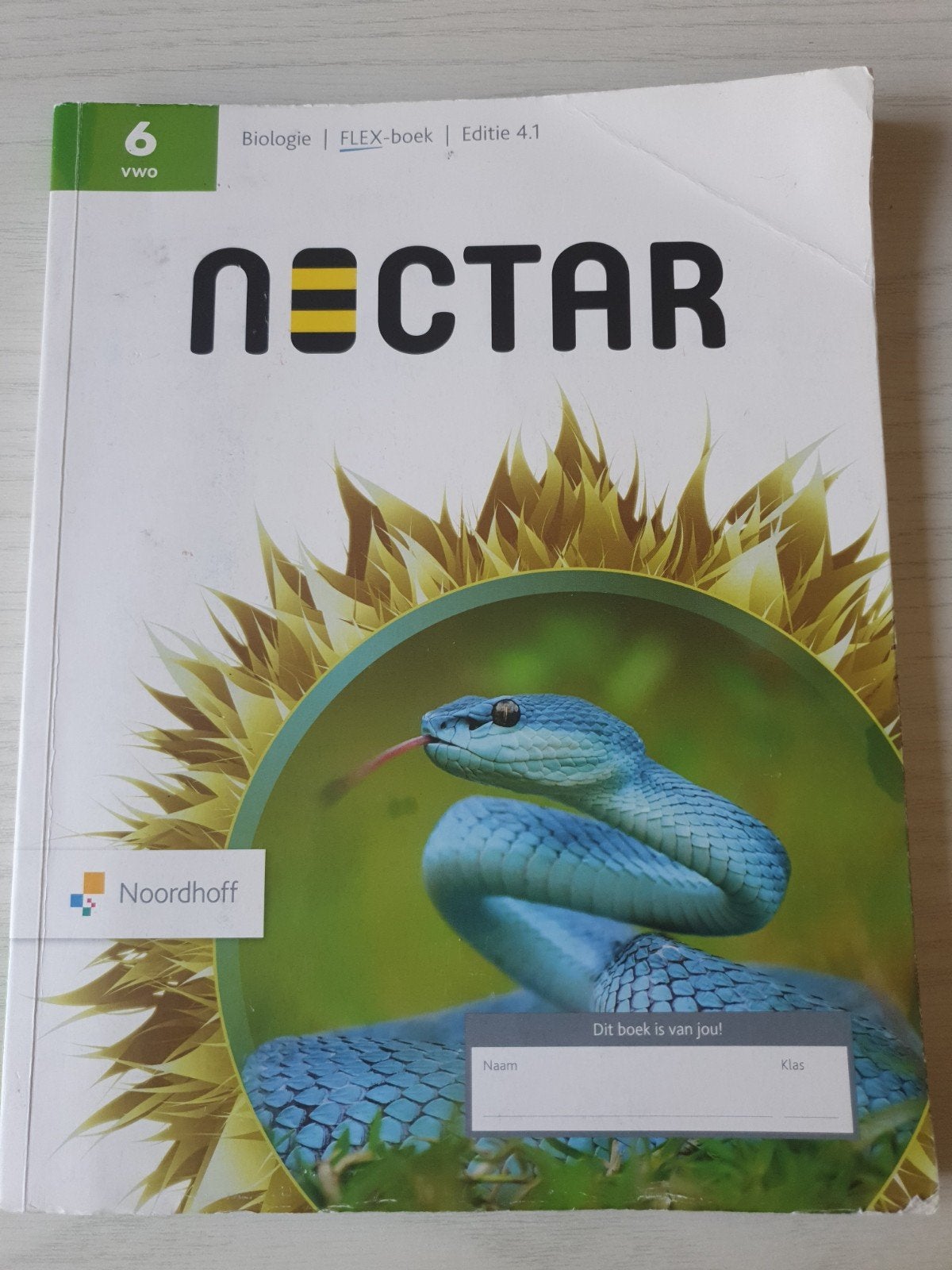 Nectar ed 4.1 vwo 6 FLEX boek, Boeken, Ophalen of Verzenden, Zo goed als nieuw, Natuurwetenschap