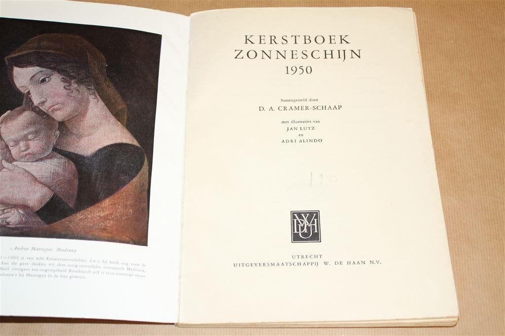 Kerstboek van Zonneschijn 1950., Ophalen of Verzenden, Gelezen