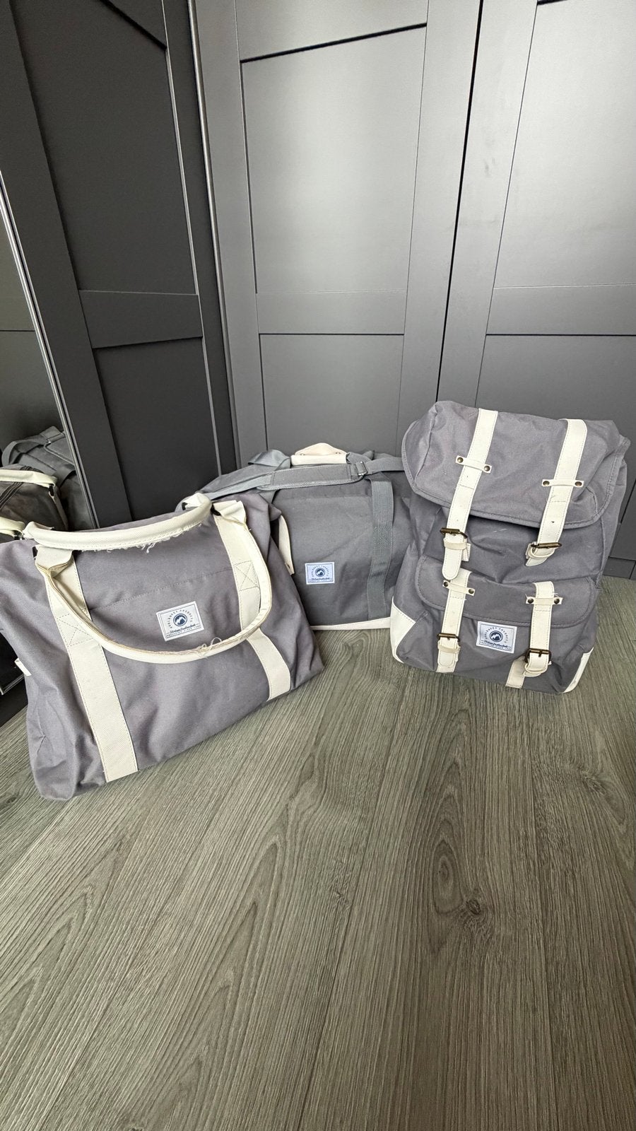 Reistassenset 3-delig - Grijs, Wieltjes, 40 tot 60 cm, Gebruikt, 20 tot 30 cm