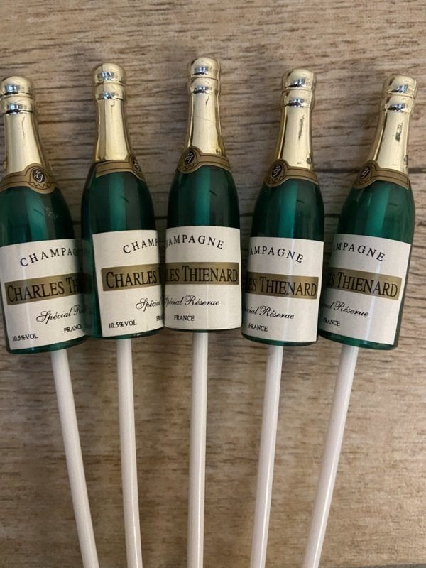 champagne fles steker op stok 60 stuks samen, Diversen, Kerst, Ophalen of Verzenden, Nieuw