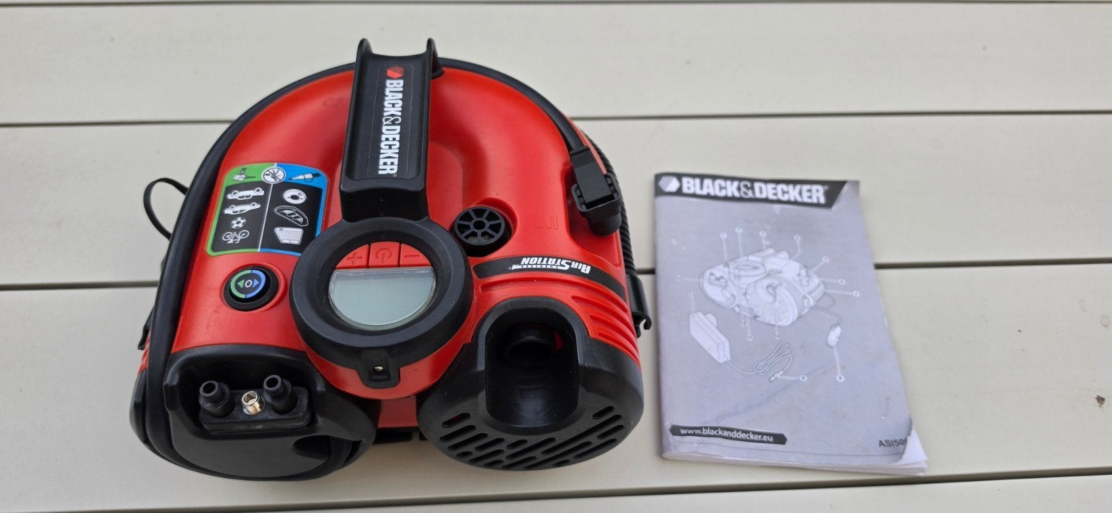 Black & Decker ASI500 Luchtcompressor / Bandenpomp, Ophalen of Verzenden, Gebruikt