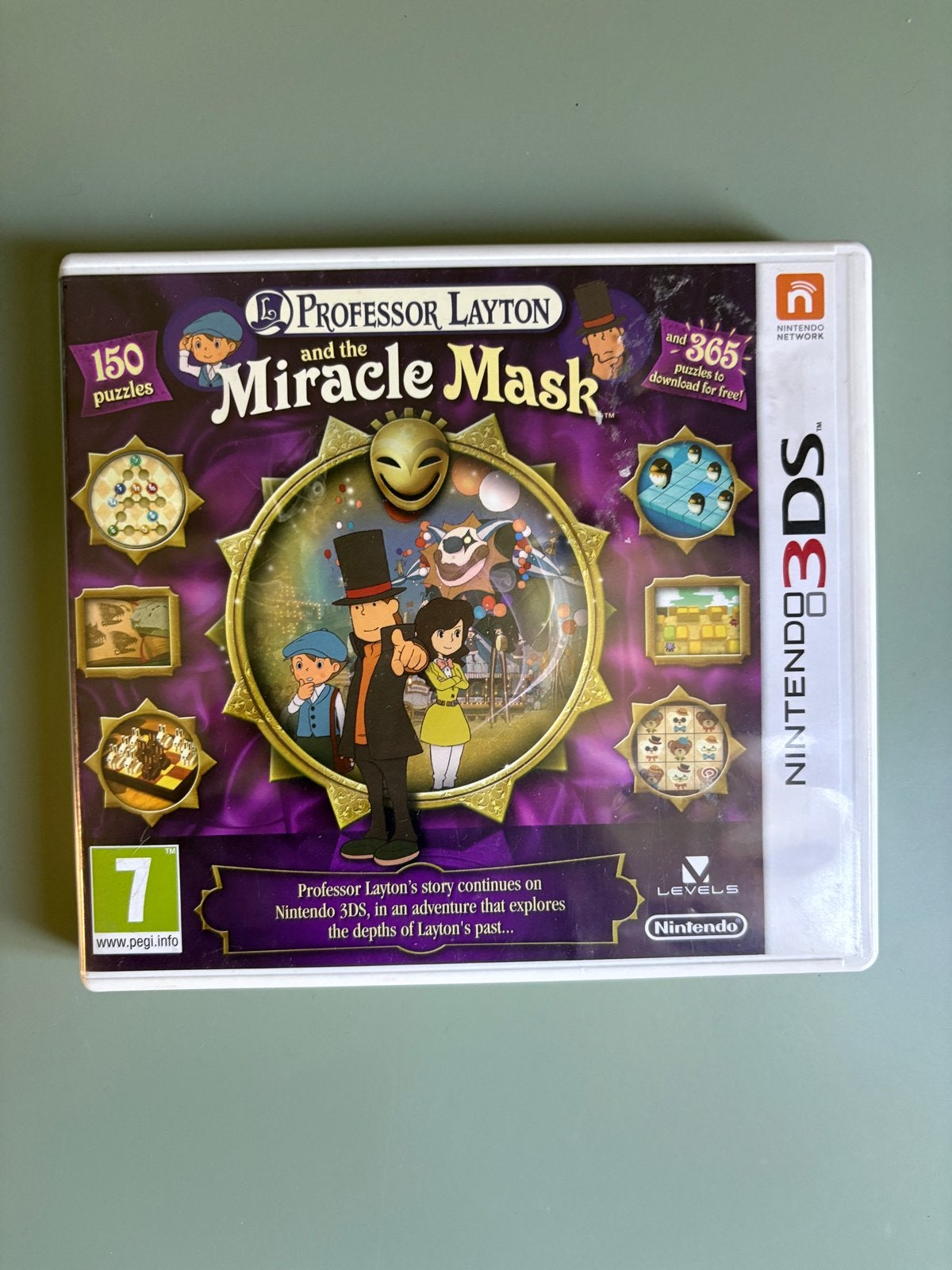 Professor Layton and the Miracle Mask - Nintendo 3DS, Spelcomputers en Games, Games | Nintendo 2DS en 3DS, Puzzel en Educatief