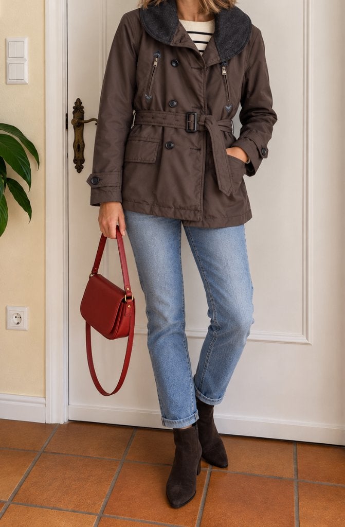 Aigle dames winter jas – maat 38, Kleding | Dames, Maat 38/40 (M), Bruin, Ophalen of Verzenden, Zo goed als nieuw