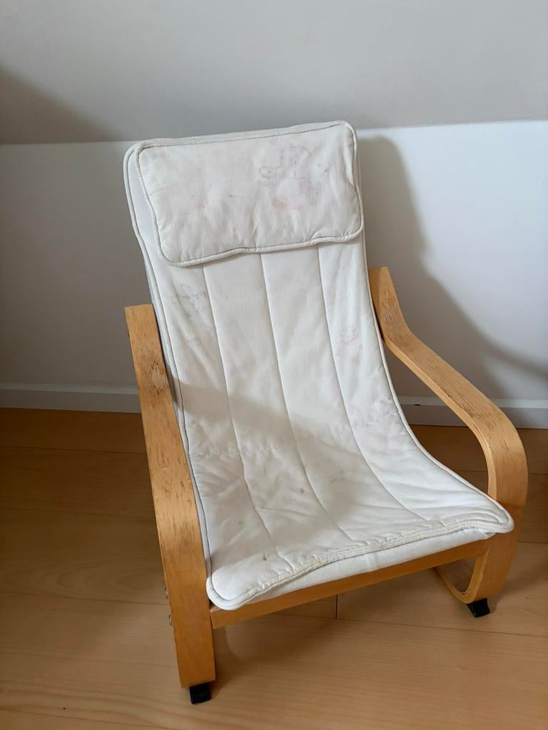 Ikea Poang kinderfauteil gebruikt, Kinderen en Baby's, Kinderkamer | Tafels en Stoelen, Ophalen, Gebruikt, Stoel(en)