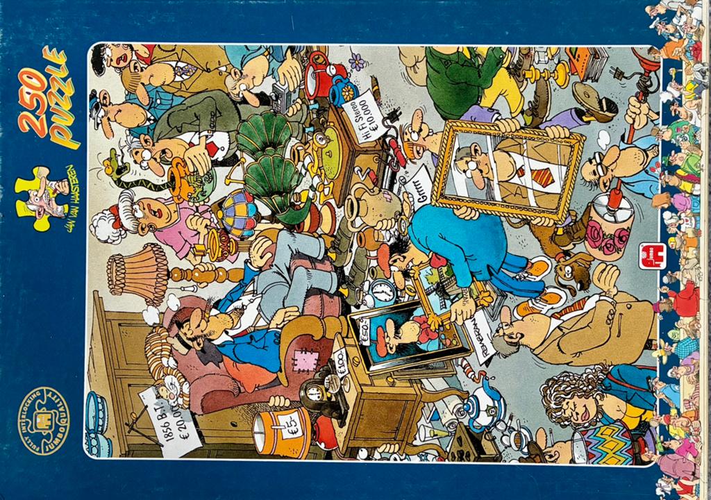 Jan van Haasteren Puzzel 250 stukjes - Rommelmarkt, Ophalen, Zo goed als nieuw