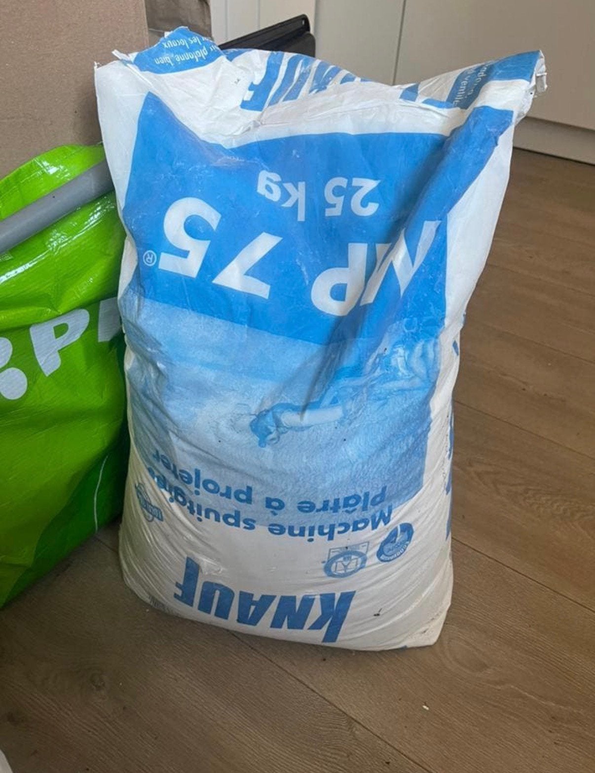Knauf - MP 75 E - Spuitpleister – wit, Ophalen, Gebruikt