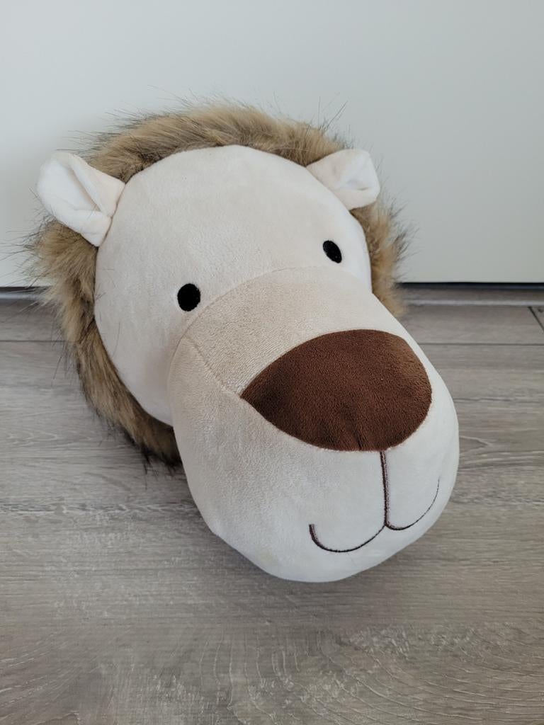 Pluchen Leeuwenkop Muurdecoratie voor Kinderkamer, Nieuw, Ophalen of Verzenden, Middelgroot (20 tot 80 cm), Leeuw