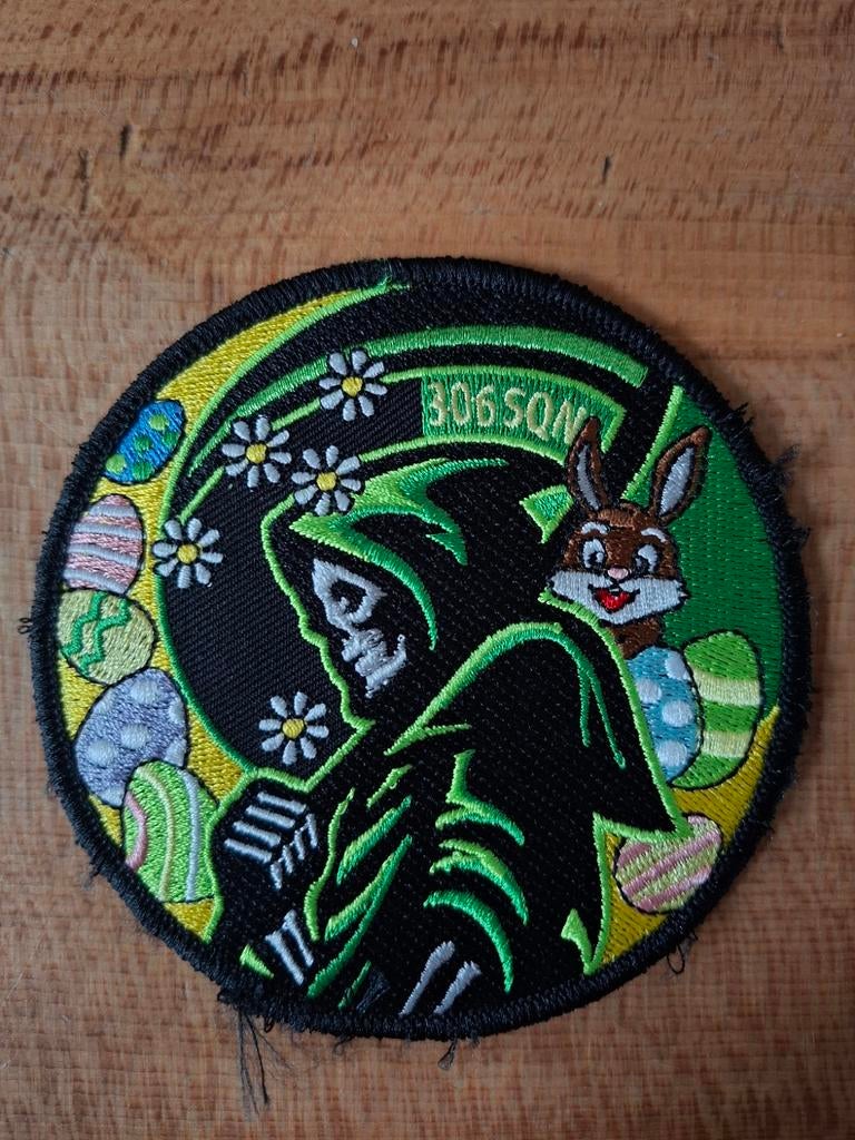 Paashaas Patch, Ophalen of Verzenden, Luchtmacht, Nederland, Embleem of Badge